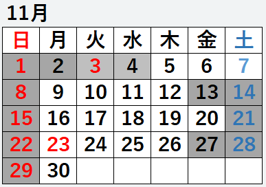 November