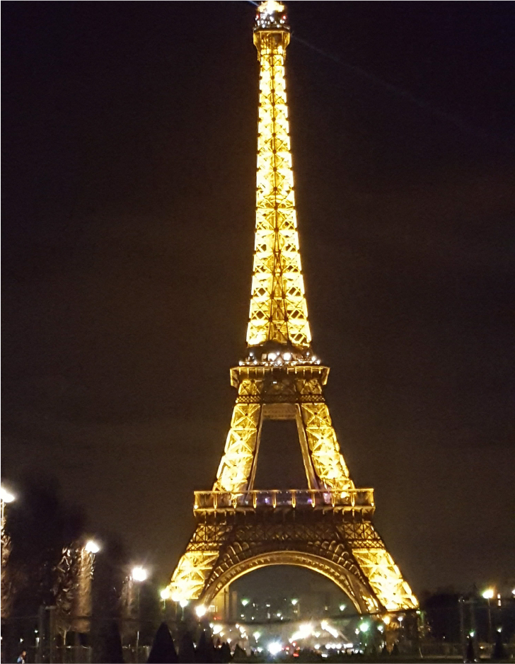 エッフェル塔夜景