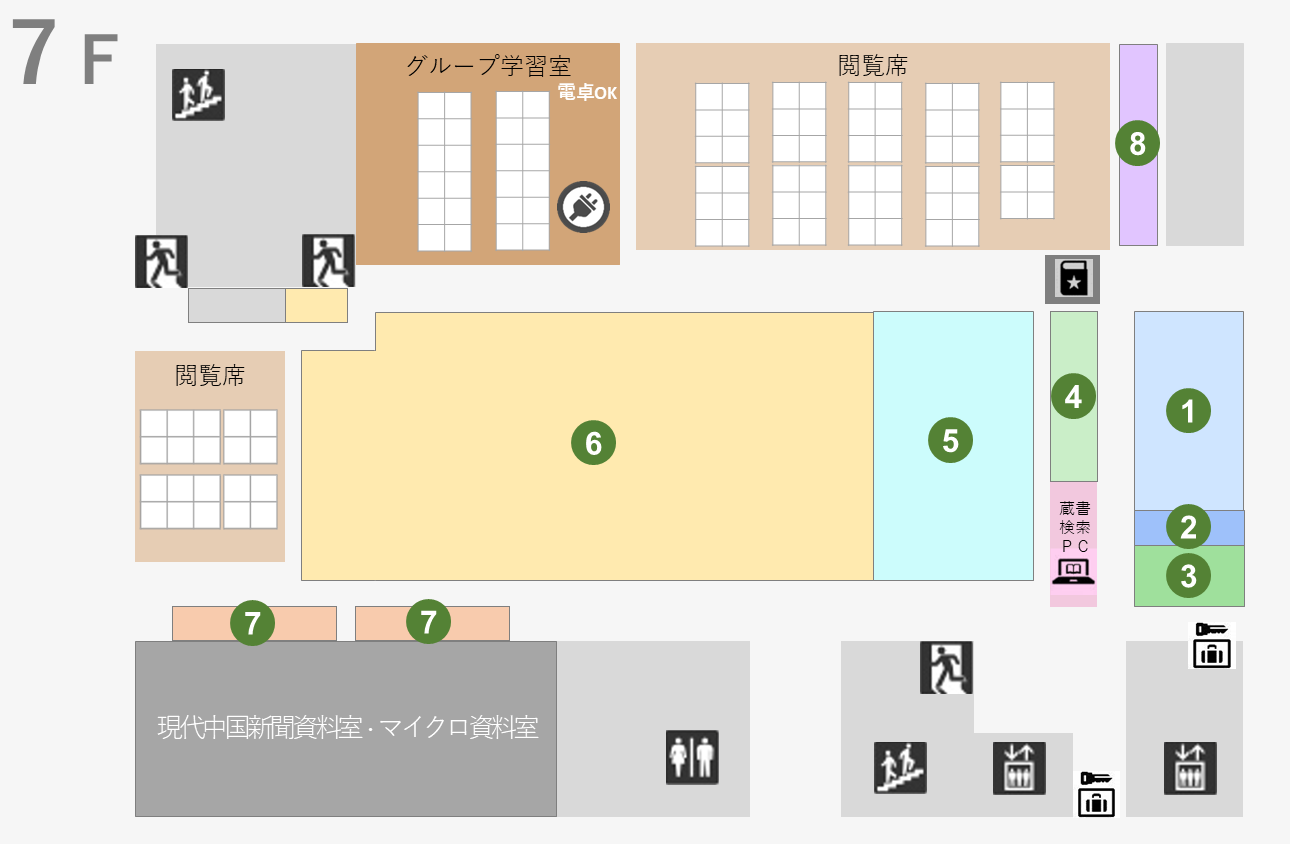 7階 人文・自然科学図書