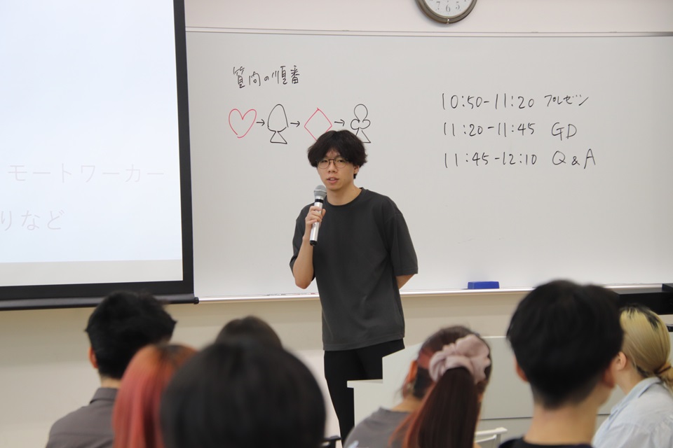 中川魁人 国際関係学科「グローバル・キャリア・デザイン入門」で中川氏（本学